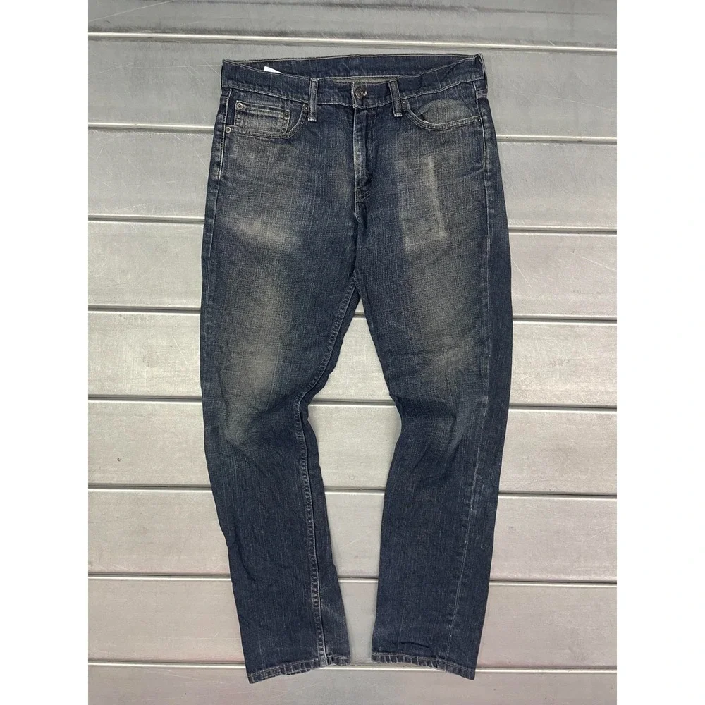 Levis 511 Jeans Mens 33X32 Blue Dark‎ Wash Denim Straight Leg